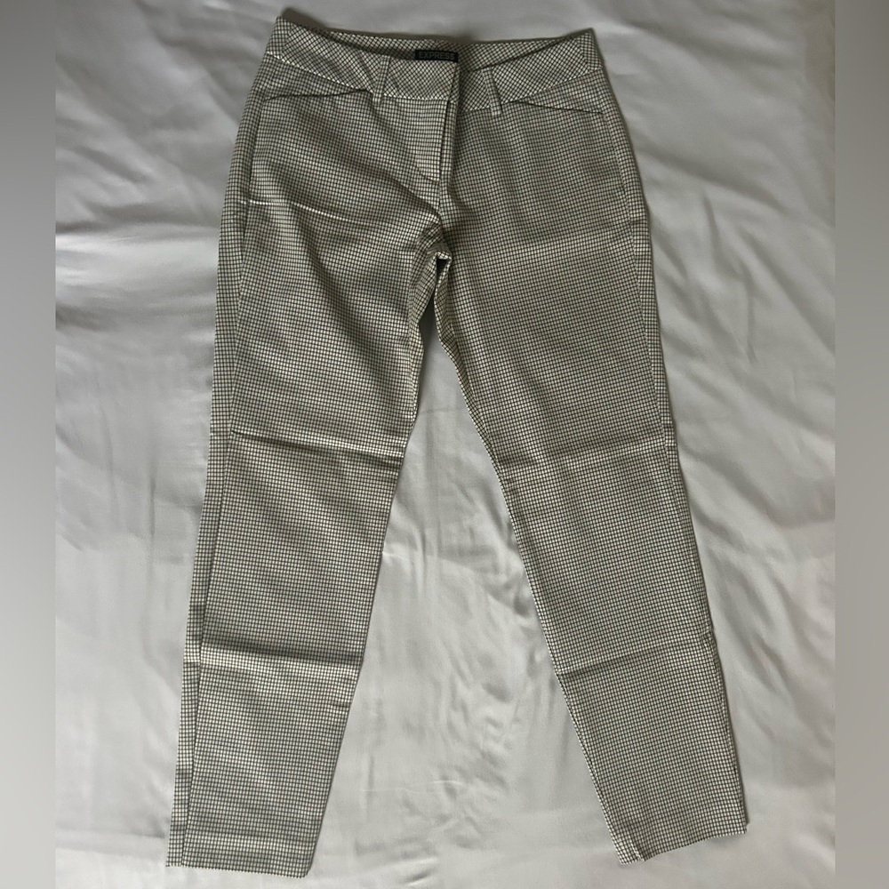 Express Black and White Checkered Pants